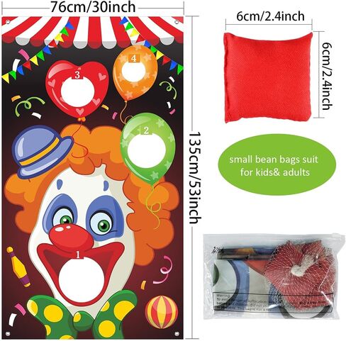 Carnival Toss Games with 3 Bean Bag, Fun Carnival Game for Kids and Adults in Carnival Party Activities, Great Carnival Decorations and Suppliers (Circus Animal) in Saudi Arabia