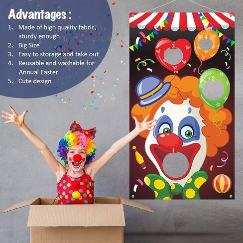 Carnival Toss Games with 3 Bean Bag, Fun Carnival Game for Kids and Adults in Carnival Party Activities, Great Carnival Decorations and Suppliers (Circus Animal) in Saudi Arabia