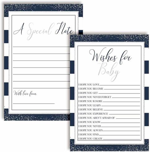 بطاقات أمنيات الطفل الحطاب المنقوشة باللونين الأحمر والأسود مقاس 20 بوصة × 6 بوصة - تذكار رائع ونشاط ممتع لاستحمام الطفل - أمنيات تذكارات الطفل للأجيال الأخيرة - بطاقات تعبئة مزدوجة الجوانب in Kuwait