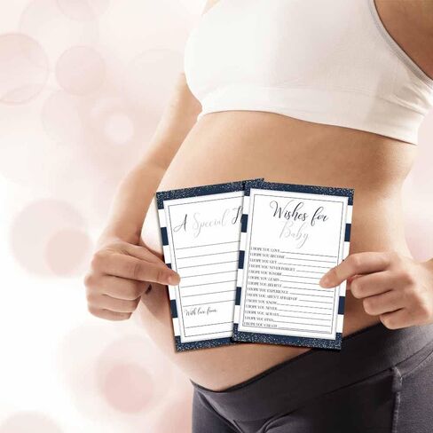 بطاقات أمنيات الطفل الحطاب المنقوشة باللونين الأحمر والأسود مقاس 20 بوصة × 6 بوصة - تذكار رائع ونشاط ممتع لاستحمام الطفل - أمنيات تذكارات الطفل للأجيال الأخيرة - بطاقات تعبئة مزدوجة الجوانب in Kuwait