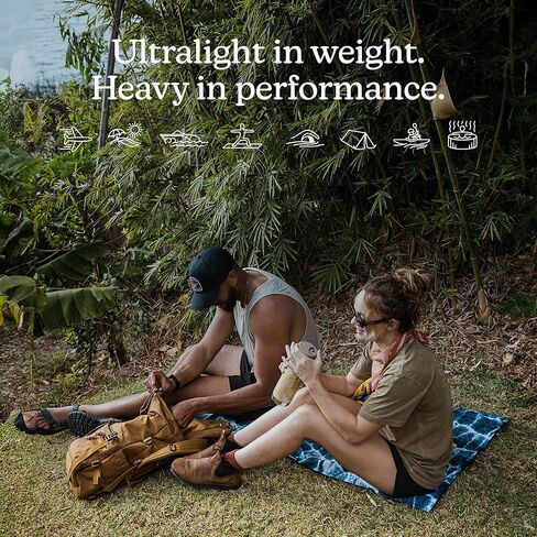 منشفة نوماديكس خفيفة الوزن - سريعة الجفاف وخفيفة الوزن للغاية - مثالية كمنشفة حزمة لتوفير المساحة - مصنوعة من مواد معاد تدويرها - بارتون أزرق داكن - 30x54 in Kuwait