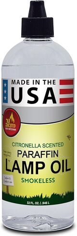 Ner Mitzvah Citronella Scented Lamp Oil, 1 Gallon - Smokeless and Odorless Insect and Mosquito Repellent Paraffin Lamp Oil for Indoor and Outdoor Lanterns, Torches, Oil Candle in Saudi Arabia