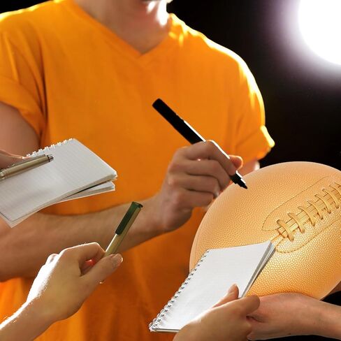 8 Pcs Autograph Football Set Size 9 Size 3 Size 1 Football with 8 Acrylic Stand 2 Panel Blank Signature Football for Trophy High School College Coach Gift Anniversary Birthday Graduation in Saudi Arabia