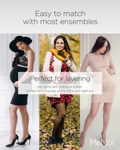 MeMoi Women's Maternity 80 Denier Opaque Support Comfort Tights in Kuwait