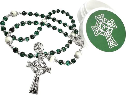 Westmon Works Saint Patrick Irish Rosary with Celtic Crucifix and Protective Case in Saudi Arabia
