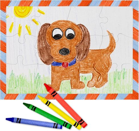 8 Blank Jigsaw Puzzles with Envelopes – 5.5 x 8 Inch, 28 Pieces Each – DYI Party invites, Perfect for Decorating, Kids' Activities, Arts & Crafts or Party Favors in Kuwait