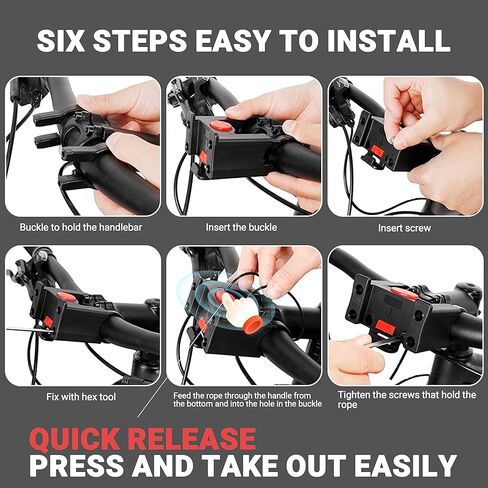 Himiway Bike Handlebar Bag with Foldable TPU Phone Holder 6.0-7.0" Waterproof Bicycle Front Handlebar Bag 4.6L Bike Bag with Bottle Mesh Bag Multifunctional Handlebar Bags with Quick Release Design in Saudi Arabia