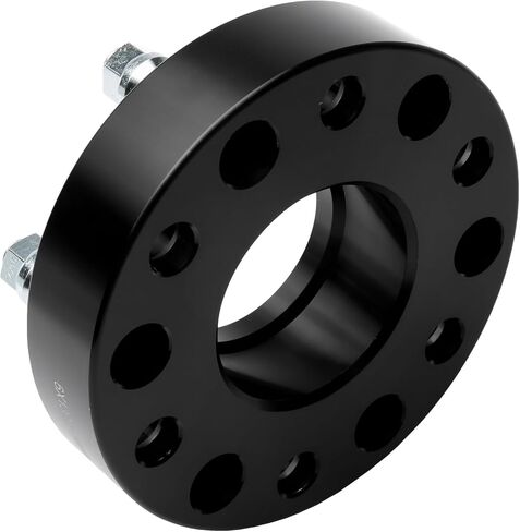 Hubcentric Wheel Spacer Set of 4 Black - 5 Lug 1.5 inches 38mm Real Forged 5x5.5 - Compatible with Chrysler, Dodge Ram 1500 2002-2011, Aspen, Dakota, Durango, 5x139.7mm, 77.8mm Bore, 9/16-18 Studs in Kuwait