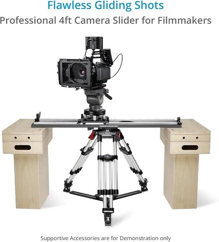 PROAIM Flyking PRO 3ft Mitchell Video Camera Slider لصانعي الفيديو وصانعي الأفلام. حمولة تصل إلى 100 كجم/220 رطل. (SL-FLPR-3) in Kuwait