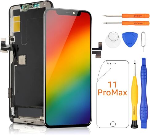Yodoit for iPhone 13 Pro Screen Replacement OLED Kit FHD COF Display (A2483, A2636, A2639) 3D Touch Digitizer Glass Assembly with Repair Tool 6.1 Inch in Saudi Arabia