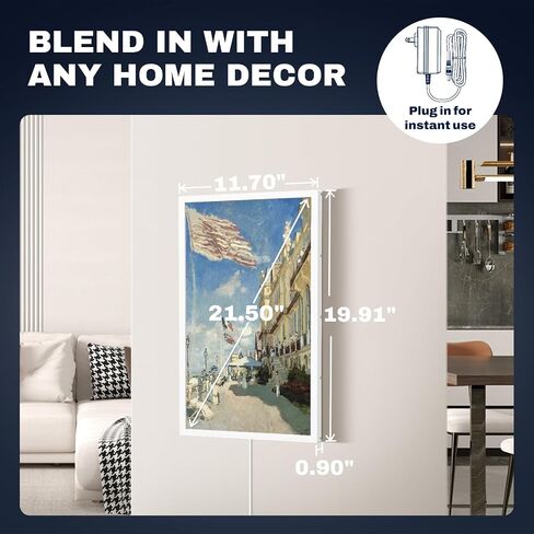 8 Inch WiFi Digital Picture Frame, Arktronic IPS Touch Screen Smart Cloud Photo Frame with 32GB Storage, Wall Mountable, Auto-Rotate, Motion Sensor, Share Photos via App/Email in Saudi Arabia