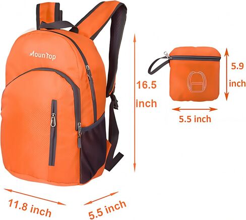 MounTop Outdoor Lightweight Foldable Water Resistant Backpack for Travel Hiking Riding in Kuwait