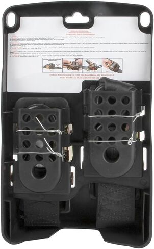 Erickson 34415 Pro Series Black Retractable Ratcheting Tie-Down Strap (Pack of 2, 1" x 10') in Kuwait