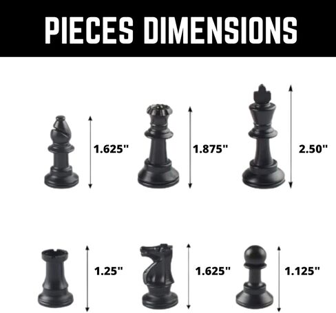 GETORIUM Tournament Chess Set, Portable and Professional Set with Travel Portable Plastic Tube Roll. Plastic Staunton Chess Pieces, Foldable Vinyl Chess Board. (Green, 19X19IN) in Saudi Arabia