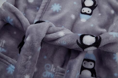 JZLPIN Unisex Baby Hooded Bathrobe Kids Flannel Pajamas Dressing Gown for Boys Girls in Kuwait
