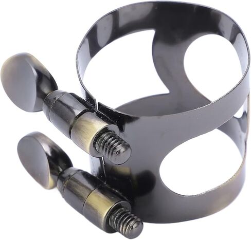 HERCHR Clarinet Ligature with Adjustable Screws, Vintage Clarinet Mouthpiece B Flat Ligature for Bb Clarinet Mouthpiece Woodwinds Instrument Clarinet Mouthpiece Ligature Bass Clarinet Mouthpiece(#1) in Saudi Arabia