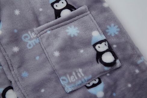 JZLPIN Unisex Baby Hooded Bathrobe Kids Flannel Pajamas Dressing Gown for Boys Girls in Kuwait