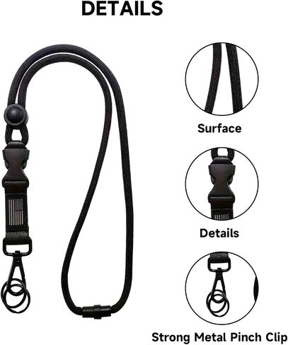 PULUZ 60cm Detachable Long Neck Chest Strap Lanyard Sling with Quick Release and Safety Tether for GoPro New Hero /HERO9 /8/7, DJI Osmo Action, Xiaoyi and Other Action Cameras in Kuwait