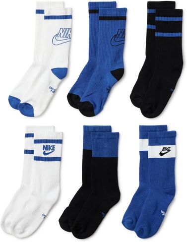 Nike Everyday Cushion Socks 6-Pair Pack (Little Kid/Big Kid) in Saudi Arabia