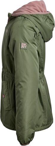 DKNY Girls' Winter Jacket - Polar Fleece Lined Anorak Parka - Weather Resistant Insulated Windbreaker Coat for Girls (7-16) in Kuwait