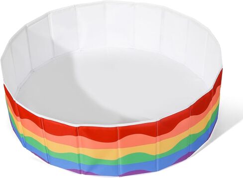 Kids Ball Pit 40Inch Foldable Double Layer Oxford Play Ball Pool with Storage Bag Playpen(Balls Not Included), Gifts for Baby Kids Girls Boys Pets as Play Yard, Baby Playpen, Fence.（Seashells） in Kuwait