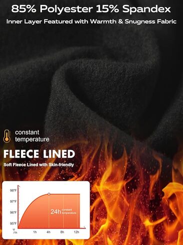 DEVOROPA Youth Boys' Compression Leggings Sports Tights Fleece Lined Thermal Base Layer Pants in Kuwait