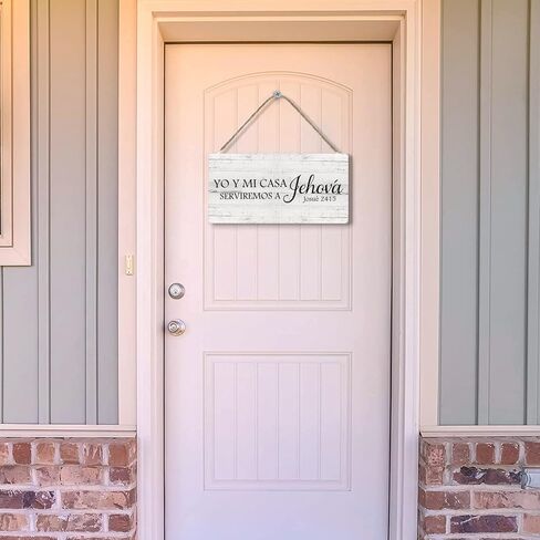 لوحة لافتة على شكل صندوق خشبي لليوجا باللون الأبيض الريفي المرح، علامة زفير شهيق لديكور مكتب غرفة التمارين المنزلية العائلية (6 × 6 بوصة) in Kuwait