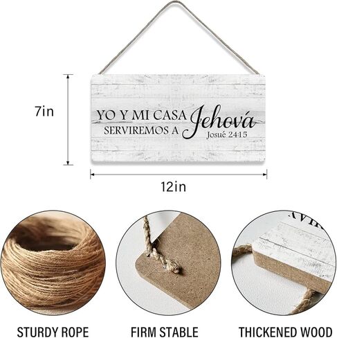 لوحة لافتة على شكل صندوق خشبي لليوجا باللون الأبيض الريفي المرح، علامة زفير شهيق لديكور مكتب غرفة التمارين المنزلية العائلية (6 × 6 بوصة) in Kuwait