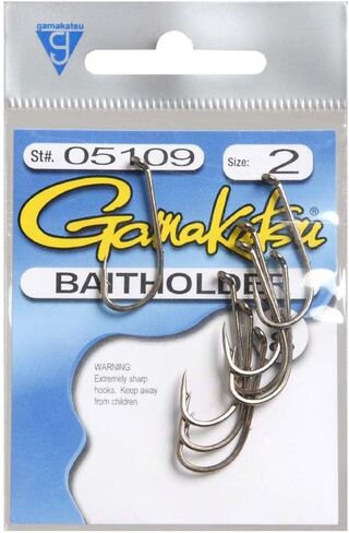 Gamakatsu 05104 Bait Holder Loose Hooks (10 Pack), Size 12, Bronze in Saudi Arabia