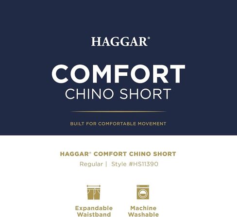 Haggar Men's Cool 18 Pro Straight Fit Pleat Front 4-Way Stretch Expandable Waist Short with Big & Tall Sizes in Saudi Arabia