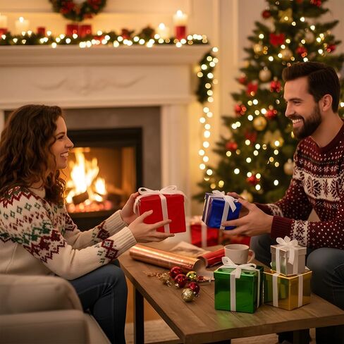 صندوق هدايا عيد الميلاد 5 قطع من Cholemy مع غطاء وشريط، 5 مقاسات مختلطة مربعة متداخلة لبطاقة تذكار الزفاف، صندوق هدايا، صناديق التعشيش، صندوق هدايا، صناديق تغليف هدايا لعيد ميلاد وصيفة العروس (أزرق) in Kuwait