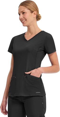 Healing Hands Yoga Scrubs Top for Women Purple Label 2 Pocket V-Neck Women's Scrub Top 2245 Juliet in Kuwait