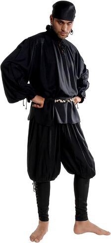 ThePirateDressing Medieval Renaissance Pirate Captain Cottuy Pants Costume in Kuwait