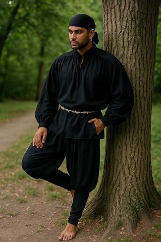 ThePirateDressing Medieval Renaissance Pirate Captain Cottuy Pants Costume in Kuwait