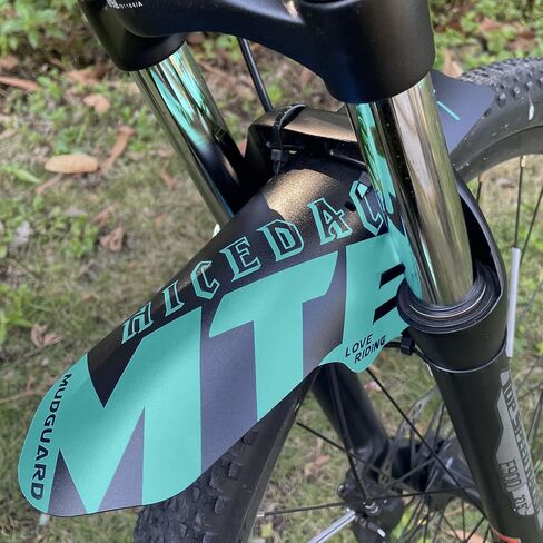 NICEDACK Mudguards Mountain Bike, 2 Pieces Mudguard Fit 20-29 Inch MTB Mudguard Front and Rear Compatible Bicycle Splash Guard (Red) in Kuwait