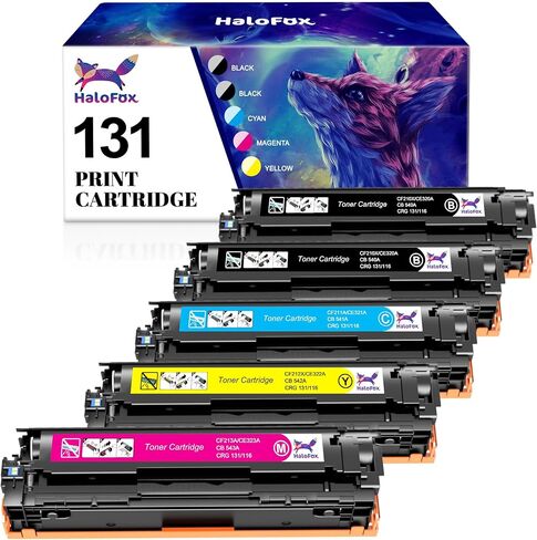 HaloFox Compatible Ink Cartridge Replacement for Canon 280 281 PGI-280XXL CLI-281XXL for Canon Pixma TR8520 TR7520 TR8620 TS6220 TS6320 TS6300 TS6200 TS6120 TS6100 TS9520 TS9521C Printer Ink (5 Pack) in Saudi Arabia