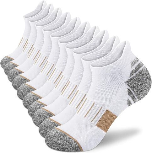 Amutost Ankle Socks Womens Athletic Running Comfort No Show Socks Cushioned 3-6Pairs in Kuwait