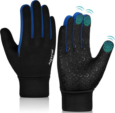 Kids Winter Warm Sports Gloves - Cold Weather Water-Resistant Children Mittens Age 4 12 Years Boys Girls Black in Saudi Arabia