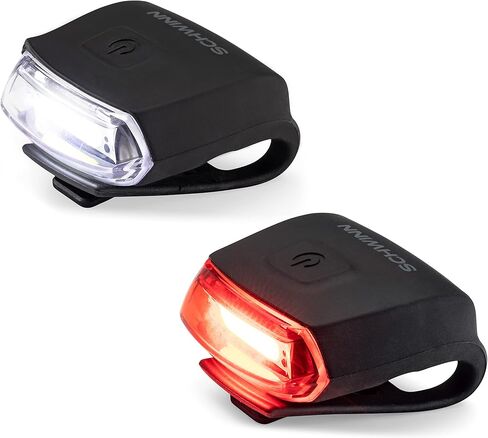 مجموعة ملحقات مصابيح الدراجة الأمامية والخلفية من شوين LED، قابلة لإعادة الشحن عبر USB، مسافة شعاع 75 قدم in Kuwait