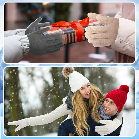 JaGely 24 Pairs Fleece Glove Soft Warm Winter Gloves Cold Weather Gloves for Men Women Full Fingers Mittens for Hiking Driving Outdoors Activity, 4 Colors in Kuwait