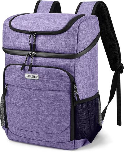 BAGLHER Lightweight Insulated Cooler Backpack - 30 Cans, Leak-Proof for Lunch, Picnic, Hiking, Camping Trips in Kuwait