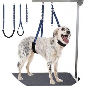 Dog Grooming Belly Strap - 3PCS Grooming Restraint Set Adjustable Belly Band Loops Strap with Padded Support & Loop Extension Straps Pet Grooming Harness Kit for Dogs (Voilet) in Saudi Arabia