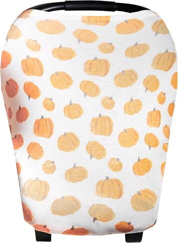Baby Car Seat Cover Canopy and Nursing Cover Multi-Use Stretchy 5 in 1 Gift "Jo" by Copper Pearl in Kuwait