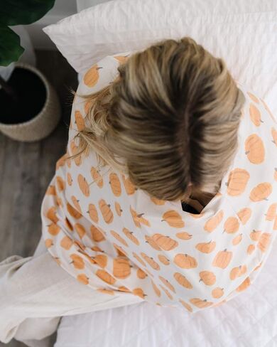 Baby Car Seat Cover Canopy and Nursing Cover Multi-Use Stretchy 5 in 1 Gift "Jo" by Copper Pearl in Kuwait
