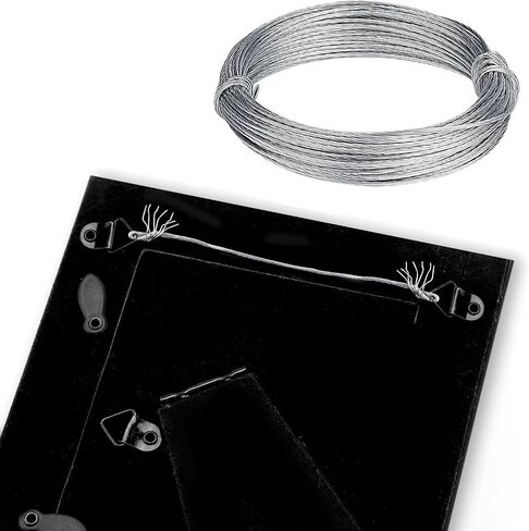SAVITA 32.5 Feet (10m) Picture Hanging Wire Metal Wire Photo Frame Hanging Wire for Mirrors Clock Art Work in Kuwait