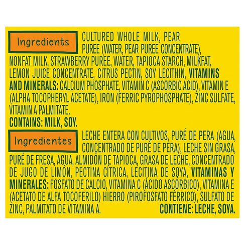 نستله نيدو أكياس طعام الأطفال، طفل صغير، زبادي، هريس الفراولة والحليب، 3.5 أوقية in Kuwait