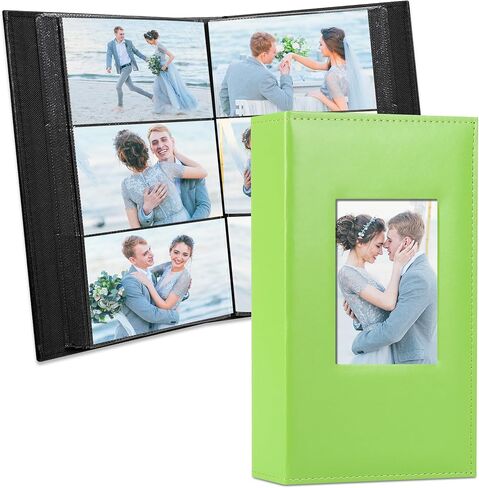 Vienrose Photo Album 4x6 300 Photos Leather Cover Picture Book with 300 Horizontal Pockets, Slip-in Picture Albums for Wedding Baby Vacation, Black in Kuwait