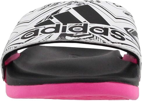 adidas Women's Adilette Comfort Slides Sandal, Clear Aqua/Lush Red/Pearl Citrine, 7 in Saudi Arabia