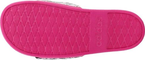adidas Women's Adilette Comfort Slides Sandal, Clear Aqua/Lush Red/Pearl Citrine, 7 in Saudi Arabia
