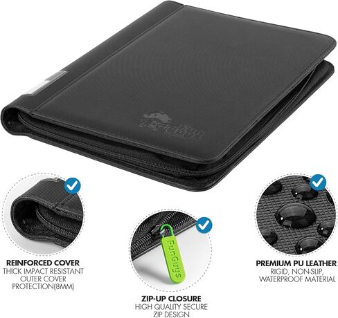 Graded Card Binder, 60 PSA Slab Holder, 6 Pocket Graded Card Storage, Slab Binder, PSA Card Graded Display Case Album, Zipper Binder, Card Collection Binder, Yugioh Cards Binder, MTG Card Binder in Kuwait